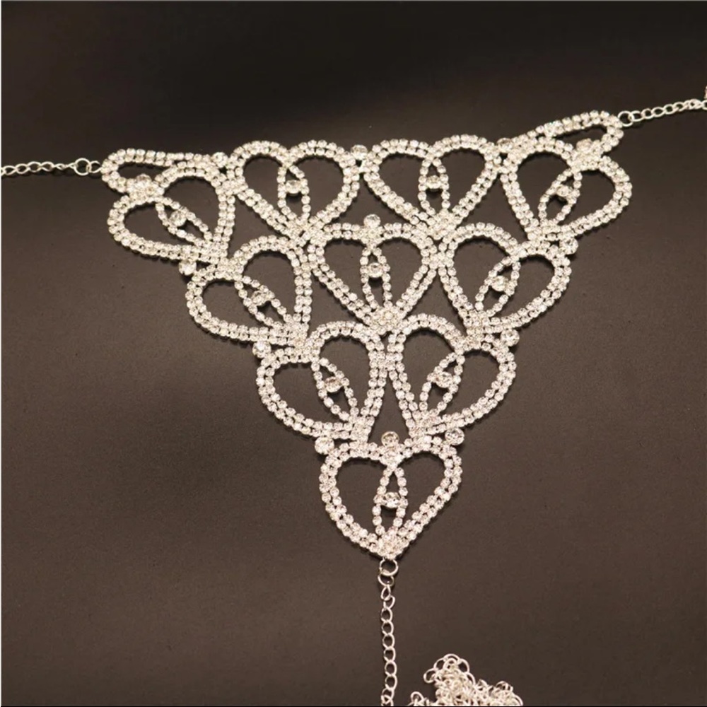 (Last 1) Boho Rhinestone body bra and thong body jewelry - Picture 5 of 10